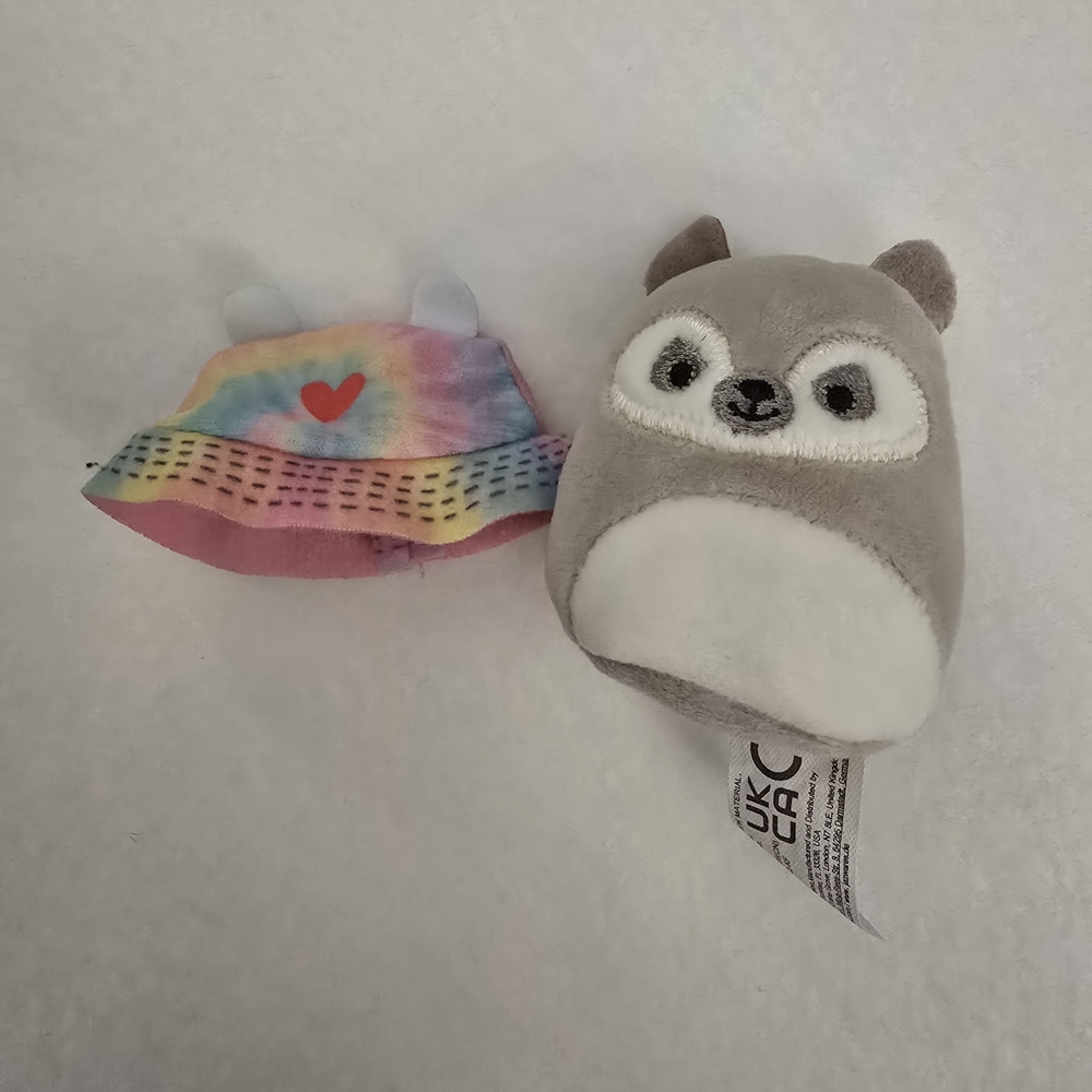 Squishmallows Rainbow and Gray Plush Set